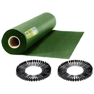 AGROWŁÓKNINA OGRODOWA 1,6 M X 100 M 90 G/M2 + 100 SZPILEK PLONOS - ZIELONA