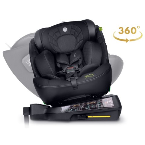 FOTELIK SAMOCHODOWY NUKIDO AERO LINE CZARNY 0-36 KG ISOFIX