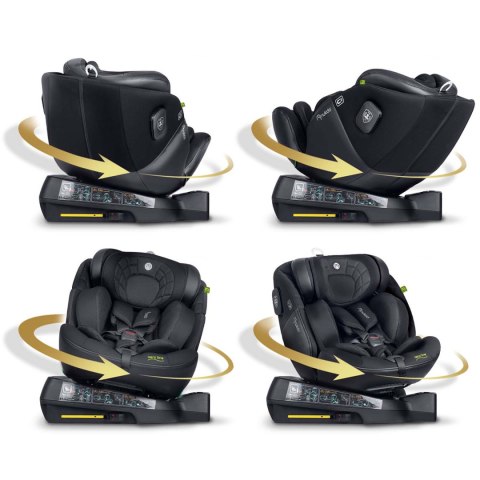 FOTELIK SAMOCHODOWY NUKIDO AERO LINE CZARNY 0-36 KG ISOFIX