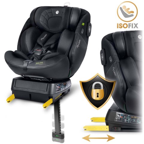 FOTELIK SAMOCHODOWY NUKIDO AERO LINE CZARNY 0-36 KG ISOFIX