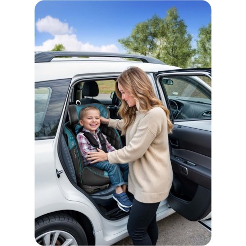 FOTELIK SAMOCHODOWY NUKIDO PRESTIGE LINE CZARNO-NIEBIESKI 0-36 KG ISOFIX