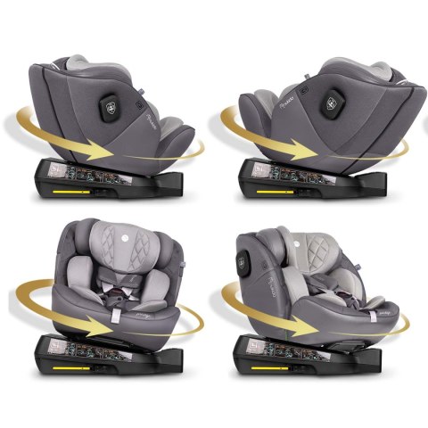 FOTELIK SAMOCHODOWY NUKIDO PRESTIGE LINE SZARY 0-36 KG ISOFIX