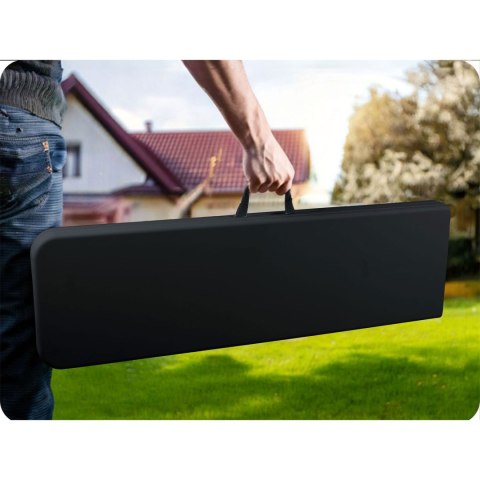 ŁAWKA OGRODOWA CATERINGOWA SKŁADANA 180 CM PLONOS CZARNA