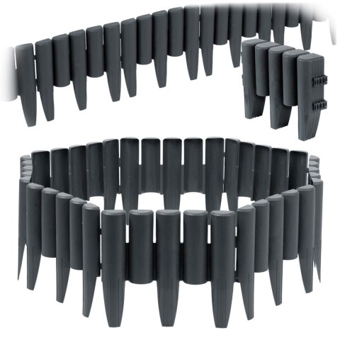 OBRZEŻE OGRODOWE PLONOS 220 CM PL-961 SZARE