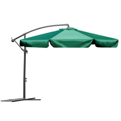 PARASOL OGRODOWY SKŁADANY 8 SEGMENTÓW ZIELONY 350CM