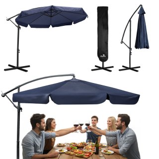 PARASOL OGRODOWY SKŁADANY 8 SEGMENTOWY 350 CM Z POKROWCEM PLONOS PL-881