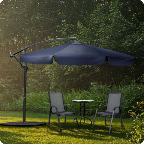 PARASOL OGRODOWY SKŁADANY 8 SEGMENTOWY 350 CM Z POKROWCEM PLONOS PL-881