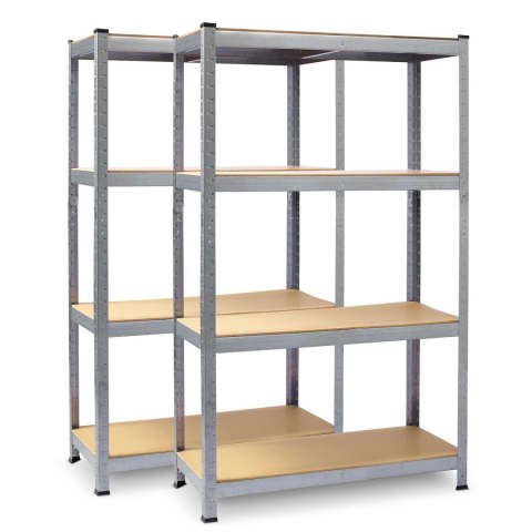REGAŁ METALOWY MAGAZYNOWY ZESTAW 2 SZT 150 X 75 X 30 CM PLONOS PL-700