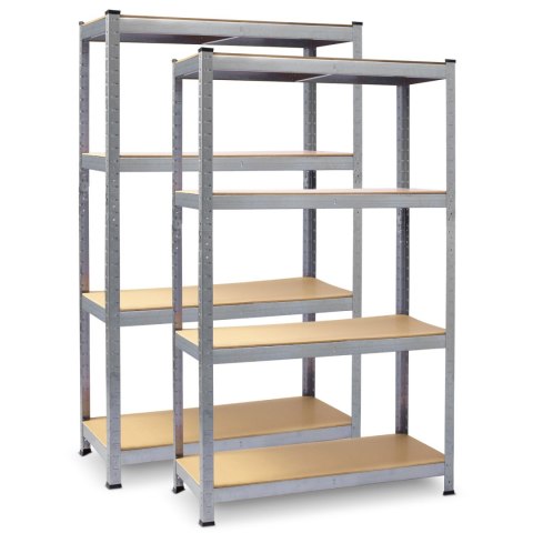 REGAŁ METALOWY MAGAZYNOWY ZESTAW 2 SZT 174 X 80 X 40 CM PLONOS PL-701