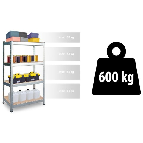 REGAŁ METALOWY MAGAZYNOWY ZESTAW 2 SZT 180 X 90 X 40 CM PLONOS PL-702 REGAŁ METALOWY MAGAZYNOWY ZESTAW 2 SZT 180 X 90 X 40 CM PLONOS PL-702