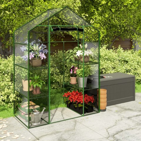 SZKLARNIA DWA REGAŁY 140 X 71 X 195 CM PLONOS 4922