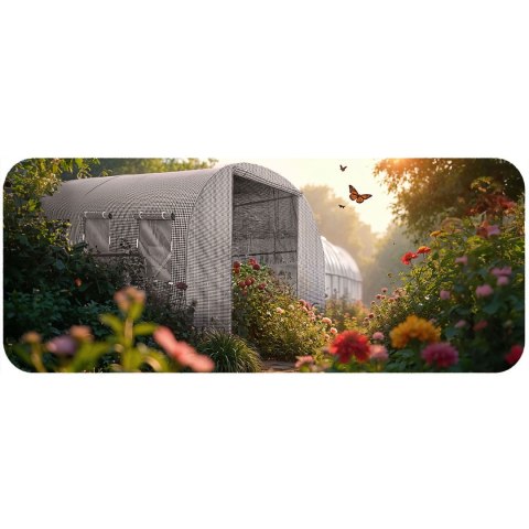 TUNEL OGRODOWY 2 X 3,5 M (7M2) BIAŁY PLONOS