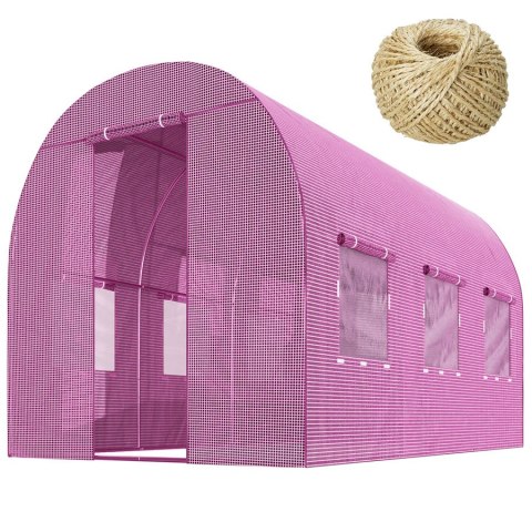TUNEL OGRODOWY 2 X 3 M (6M2) RÓŻOWY PLONOS