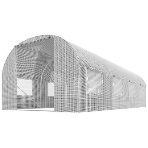 TUNEL OGRODOWY 2 X 4,5 M (9 M2) BIAŁY PLONOS