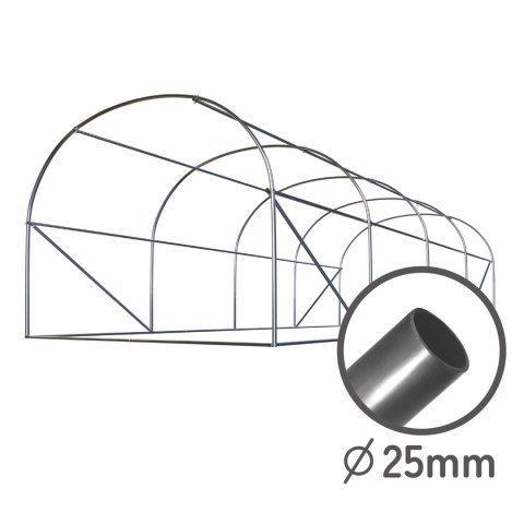 TUNEL OGRODOWY 2 X 4,5 M (9 M2) BIAŁY PLONOS