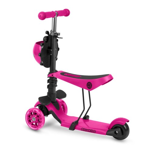 HULAJNOGA TRÓJKOŁOWA RICOKIDS BUGGY - RÓŻOWA