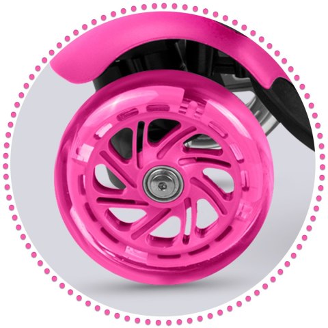 HULAJNOGA TRÓJKOŁOWA RICOKIDS BUGGY - RÓŻOWA