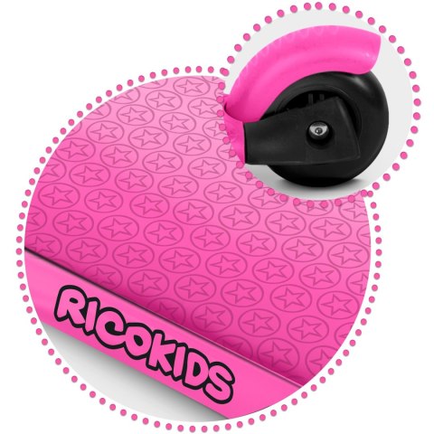 HULAJNOGA TRÓJKOŁOWA RICOKIDS BUGGY - RÓŻOWA