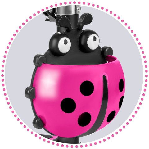 HULAJNOGA TRÓJKOŁOWA RICOKIDS BUGGY - RÓŻOWA