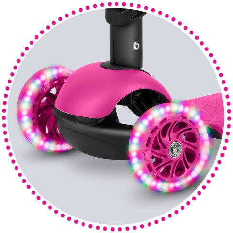 HULAJNOGA TRÓJKOŁOWA RICOKIDS BUGGY - RÓŻOWA
