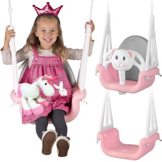 HUŚTAWKA KUBEŁKOWA MIŚ 3W1 RICOKIDS RÓŻOWA