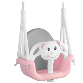 HUŚTAWKA KUBEŁKOWA MIŚ 3W1 RICOKIDS RÓŻOWA