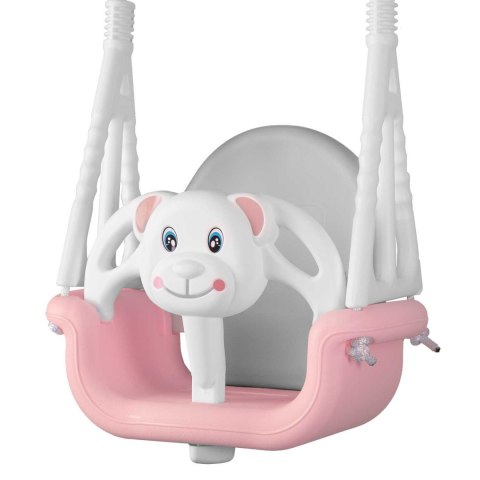 HUŚTAWKA KUBEŁKOWA MIŚ 3W1 RICOKIDS RÓŻOWA