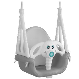 HUŚTAWKA KUBEŁKOWA SŁONIK 3W1 RICOKIDS SZARO-BIAŁA