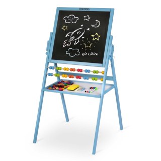 MAGNETYCZNA KREDOWA TABLICA OBROTOWA RICOKIDS - NIEBIESKA