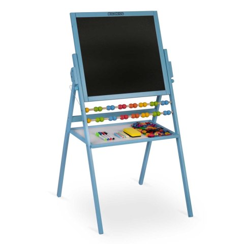 MAGNETYCZNA KREDOWA TABLICA OBROTOWA RICOKIDS - NIEBIESKA
