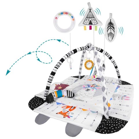 MATA INTERAKTYWNA EDUKACYJNA 110 X 100 CM BOHO RICOKIDS