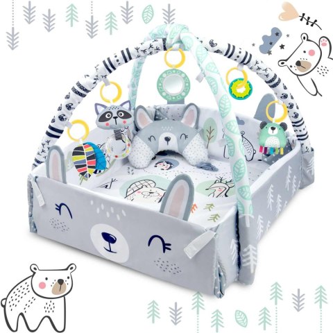 MATA INTERAKTYWNA EDUKACYJNA 110 X 100 CM KRÓLIK RICOKIDS