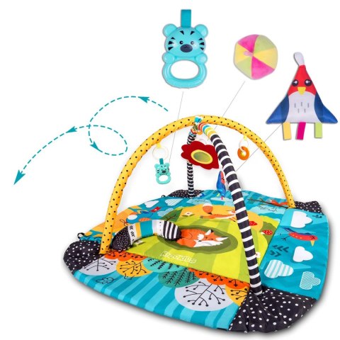 MATA INTERAKTYWNA EDUKACYJNA 110 X 100 CM LISEK RICOKIDS
