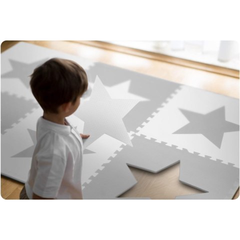 MATA PIANKOWE DUŻE PUZZLE PIANKOWE SZACHOWNICA 180X180CM 9SZT - GWIAZDKI