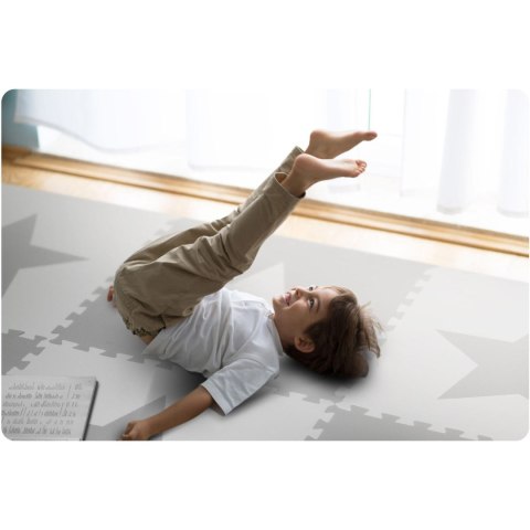 MATA PIANKOWE DUŻE PUZZLE PIANKOWE SZACHOWNICA 180X180CM 9SZT - GWIAZDKI