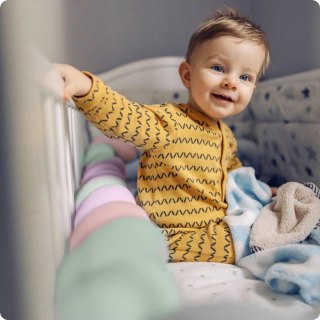 OTULACZ DO ŁÓŻECZKA RICOKIDS 3M - MIĘTOWO-RÓŻOWO-FIOLETOWY