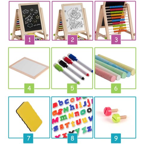 SKŁADANA MAGNETYCZNA KREDOWA TABLICA RICOKIDS
