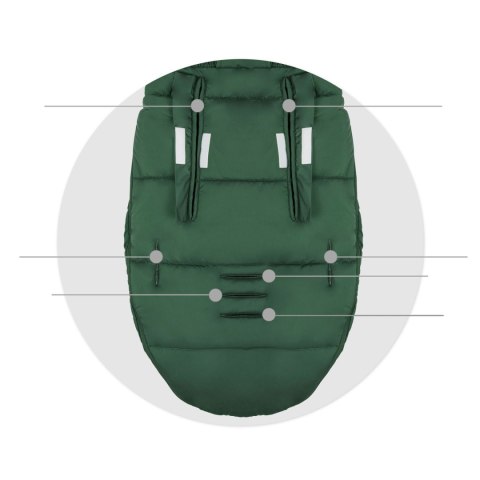 ŚPIWOREK DO WÓZKA, SANEK ELMI RICOKIDS - KHAKI