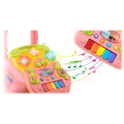 CHODZIK EDUKACYJNY Z MUZYKĄ 2W1 RK-744 RICOKIDS RÓŻOWY