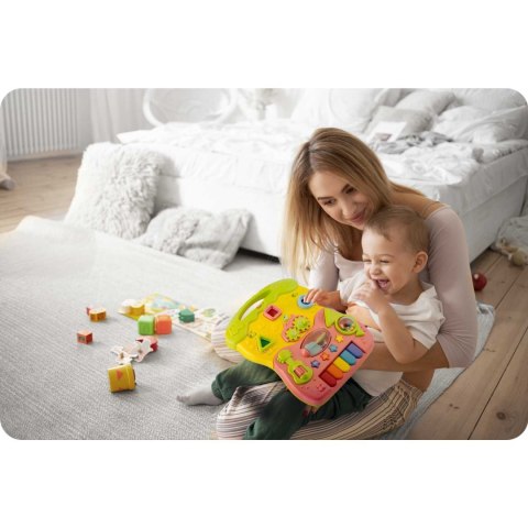 CHODZIK EDUKACYJNY Z MUZYKĄ 2W1 RK-744 RICOKIDS RÓŻOWY