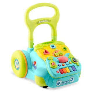 CHODZIK EDUKACYJNY Z MUZYKĄ 2W1 RK-744 RICOKIDS TURKUSOWY
