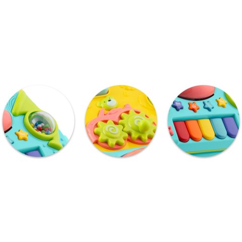 CHODZIK EDUKACYJNY Z MUZYKĄ 2W1 RK-744 RICOKIDS TURKUSOWY