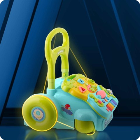 CHODZIK EDUKACYJNY Z MUZYKĄ 2W1 RK-744 RICOKIDS TURKUSOWY