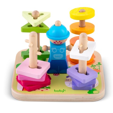 DREWNIANA ZABAWKA SORTER - UKŁADANKA RK-866 RICOKIDS