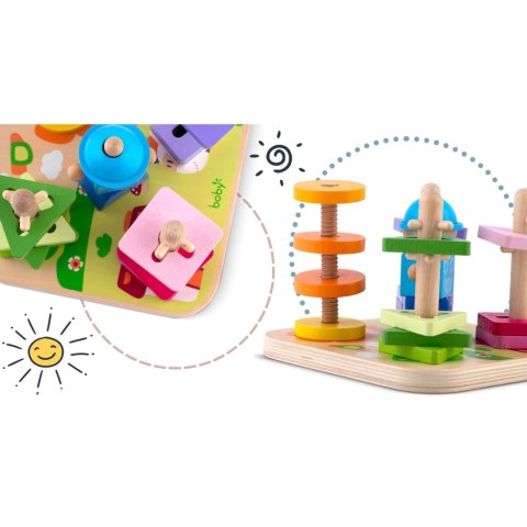 DREWNIANA ZABAWKA SORTER - UKŁADANKA RK-866 RICOKIDS