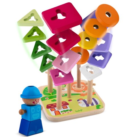 DREWNIANA ZABAWKA SORTER - UKŁADANKA RK-866 RICOKIDS