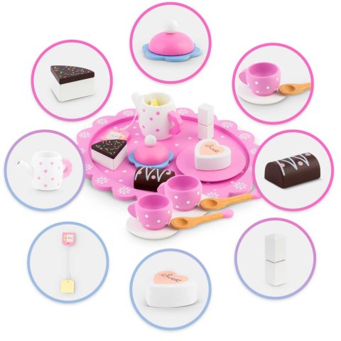 DREWNIANA ZABAWKA ZESTAW DO HERBATY RK-869 RICOKIDS