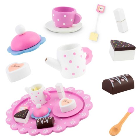 DREWNIANA ZABAWKA ZESTAW DO HERBATY RK-869 RICOKIDS