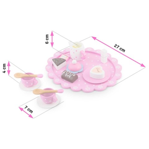 DREWNIANA ZABAWKA ZESTAW DO HERBATY RK-869 RICOKIDS