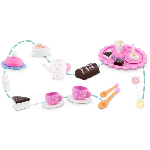 DREWNIANA ZABAWKA ZESTAW DO HERBATY RK-869 RICOKIDS